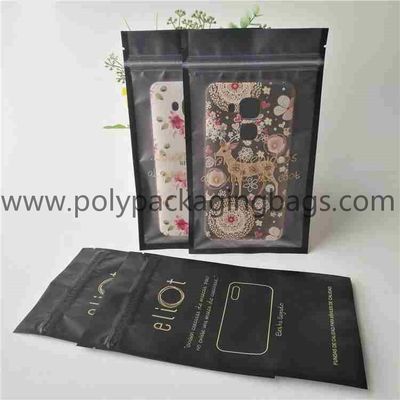 OPP frosted composite zipper bag for mobile phone, charging cable.