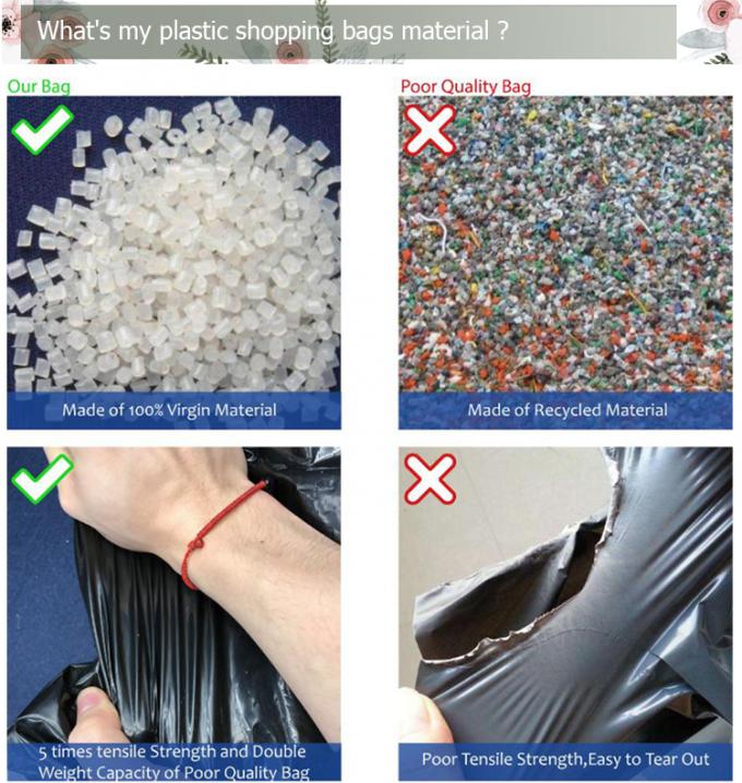 HDPE / LDPE Die Cut Patch จัดการถุงพลาสติกสินค้าขายปลีกเองพร้อมโลโก้ของตัวเอง