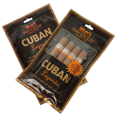 โลโก้ส่วนตัวที่กำหนดเอง Cigar Humidor Moisturizing Packaging Bag Pouch Packaging Zipper Humidifier Bags สำหรับซิการ์