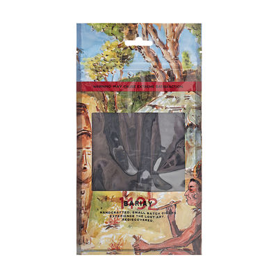 โลโก้ที่กำหนดเองซิการ์ Humidifier Pouch พร้อมหน้าต่างใส / Ziplock / Hang Hole