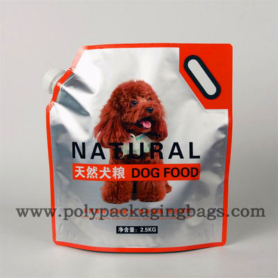 2.5KG Stand Up ถุงอลูมิเนียมฟอยล์ PET Spouted Pouches พร้อมพวยกา
