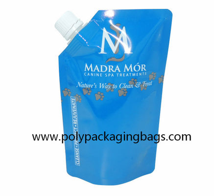 ผลิตภัณฑ์ดูแลเส้นผมพับได้ Essence Self Suction Nozzle Bag 500ml Stand Up Spout Pouch Bags
