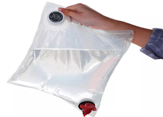 ถุงปลอดเชื้ออลูมิเนียมใส 22L 25L 50L ในกล่องพร้อมหัวจุกสำหรับเครื่องดื่มของเหลว