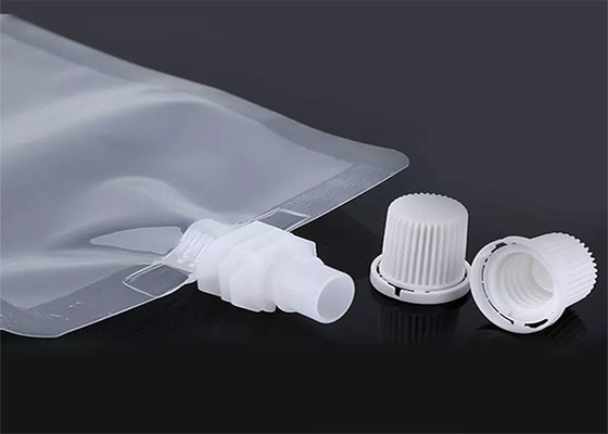 อาหารเกรด Stand Up เครื่องดื่มพลาสติก Liquid Spout Pouch สำหรับเครื่องดื่มน้ำผลไม้ไวน์