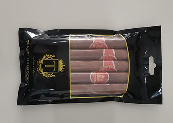 BOPP / LDPE ลามิเนตมอยซ์เจอไรเซอร์ซิการ์ถุง Humidor สำหรับการเดินทางซิการ์บรรจุภัณฑ์ถุงความชื้น