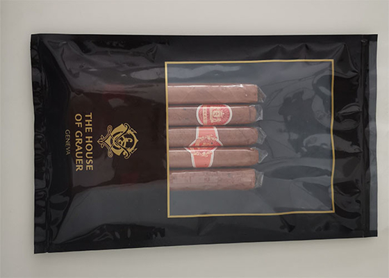 FDA ฟองน้ำชั้นคาร์บอนไฟเบอร์ 5 ถุงซิการ์ Humidor ถุงความชื้นยาสูบ