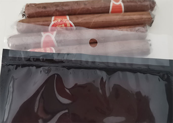 FDA ฟองน้ำชั้นคาร์บอนไฟเบอร์ 5 ถุงซิการ์ Humidor ถุงความชื้นยาสูบ