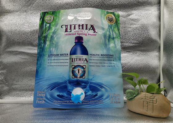 ปลอดเชื้อ 1L 1.5L 3L 5L Stand Up Pouch พร้อม Vitop Tap Double BIB ไวน์พร้อมหัวจุก