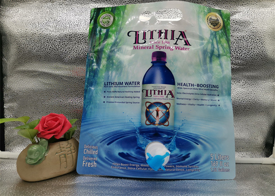 ปลอดเชื้อ 1L 1.5L 3L 5L Stand Up Pouch พร้อม Vitop Tap Double BIB ไวน์พร้อมหัวจุก