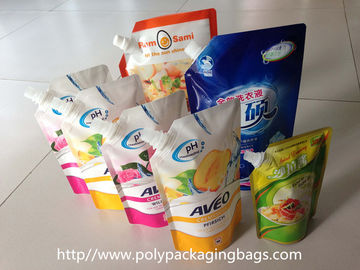 ถุงลามิเนท Spouted บรรจุภัณฑ์ถุงโพลีสำหรับนมถั่วเหลือง Stand Up Spout Pouch