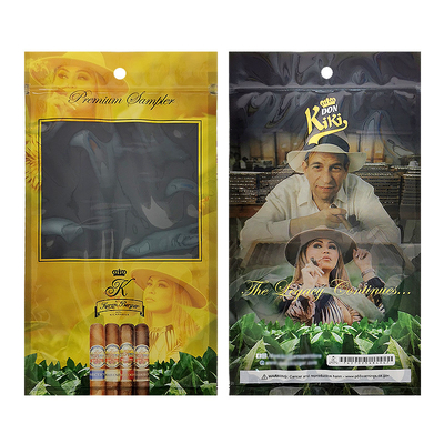 โรงงาน Custom พิมพ์ Zip Lock ซิการ์ Humidor กระเป๋า 69% ~ 75% RH