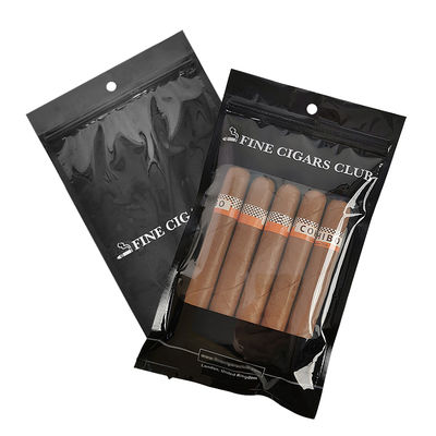 ถุงบรรจุภัณฑ์พลาสติกที่พัฒนาขึ้นเอง - ถุงซิการ์ / ถุงซิการ์รักษาความชื้นพร้อมซิปและหน้าต่าง