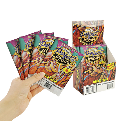 สัญลักษณ์ที่กําหนดเอง โฟลยความร้อน ซีล Mylar ถุงความชื้น กล่องสูบบุหรี่ ซิปพลาสติก Humidor ซิการ์ Ziplock ถุง