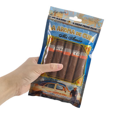 เคสเดินทางซิการ์หนังหรูหราแบบกำหนดเอง พร้อมเครื่องเพิ่มความชื้น กระเป๋าใส่ซิการ์แบบพกพาบุด้วยไม้ซีดาร์ ถุงควบคุมความชื้นแบบซิปล็อค