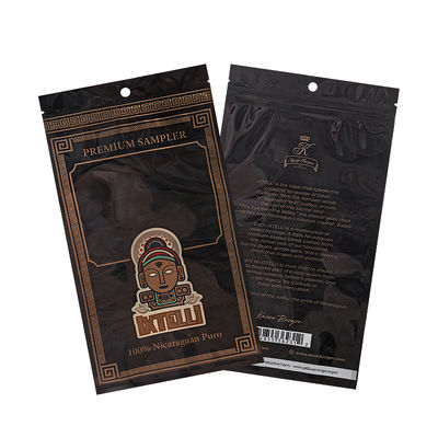 กระเป๋าบุหรี่ Mylar ที่แต่งเอง หอมไม่ออก กระเป๋าบุหรี่ ซิปล็อค กระเป๋าใบบรรจุ Humidor ปิดความร้อน โฟลเลียมพลาสติก