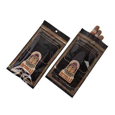 กระเป๋าบุหรี่ Mylar ที่แต่งเอง หอมไม่ออก กระเป๋าบุหรี่ ซิปล็อค กระเป๋าใบบรรจุ Humidor ปิดความร้อน โฟลเลียมพลาสติก