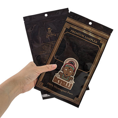 กระเป๋าบุหรี่ Mylar ที่แต่งเอง หอมไม่ออก กระเป๋าบุหรี่ ซิปล็อค กระเป๋าใบบรรจุ Humidor ปิดความร้อน โฟลเลียมพลาสติก