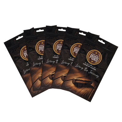 กระเป๋าบรรจุซีการ์พลาสติกที่พิมพ์เอง Zip Lock Packaging Bag With Zipper