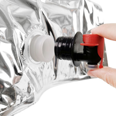 ถุงบรรจุภัณฑ์น้ำผลไม้แบบใสอะลูมิเนียมแบบกำหนดเอง 5 ลิตร ถุงไวน์ในกล่อง