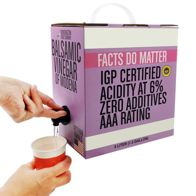 ถุงบรรจุภัณฑ์น้ำผลไม้แบบใสอะลูมิเนียมแบบกำหนดเอง 5 ลิตร ถุงไวน์ในกล่อง