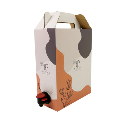 กล่องกาแฟแบบกำหนดเอง 1L/2L/3L ถุงกาแฟแบบใช้แล้วทิ้งในกล่องพร้อมวาล์วจ่าย