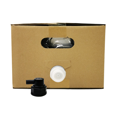 5L 10L 20L Bag in Box Food Grade Transparent Aseptic Plastic Wine Juice Packaging with Faucet Cap and Carton Container BIB Bag