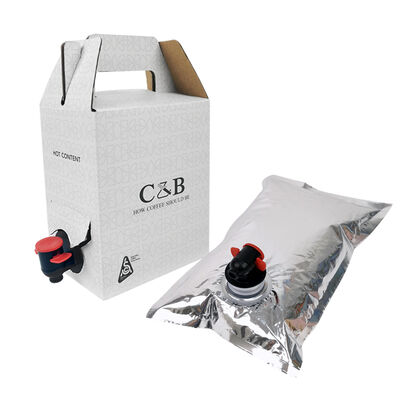 ถุงบรรจุกล่องแบบจ่ายง่าย พร้อมก๊อกและไม่มีหูจับ สำหรับบรรจุภัณฑ์อเนกประสงค์