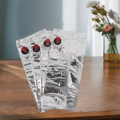 กระเป๋าพื้นผิวที่มีเนื้อเยื่อในกล่อง ถังพลาสติกที่มีสปาย เหมาะสําหรับการใช้งานบรรจุของเหลวประเภทอาหาร