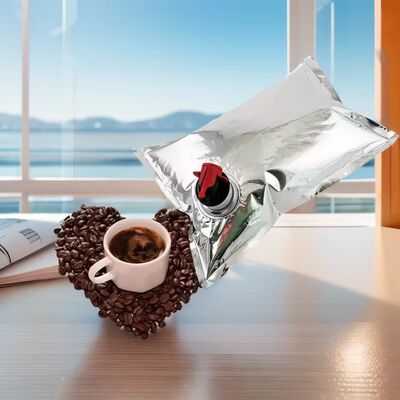 ถุง BIB แบบกำหนดเองในกล่องพร้อมก๊อกน้ำ Tap Spout เหมาะสำหรับบรรจุภัณฑ์ไวน์ น้ำผลไม้ น้ำมัน และผลิตภัณฑ์ของเหลวอื่นๆ