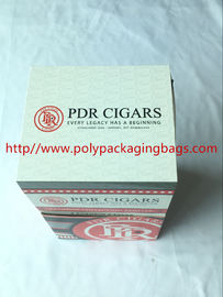 ที่กำหนดเองซิการ์แสดง Humidor กระเป๋าให้ความชุ่มชื้นถุงซิการ์ที่มีหน้าต่างโปร่งใส