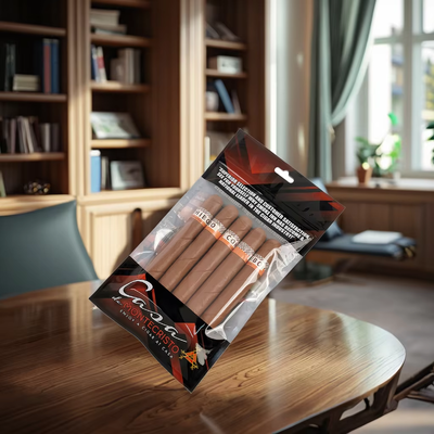 0.09 มม วัสดุ ซิการ์ Humidor กระเป๋าที่มีภายในแผ่นความชื้น ตัวเลือกสีที่กําหนดเองที่ออกแบบสําหรับการอนุรักษ์ซีการ์