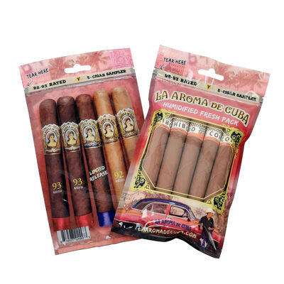 Small Size Cigar Humidor Bags Containing Humidity Sheet Suitable for 5 Cigars Maintaining Proper Flavor and Aroma