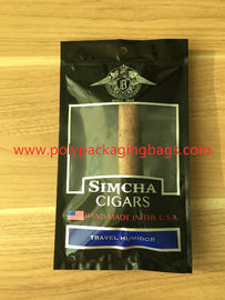 ถุงซิการ์ Humidor Ziplock แบบผนึกแบบพกพามองเห็นได้ผ่านหน้าต่างที่ชัดเจน
