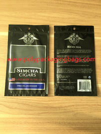 ถุงซิการ์ Humidor Ziplock แบบผนึกแบบพกพามองเห็นได้ผ่านหน้าต่างที่ชัดเจน