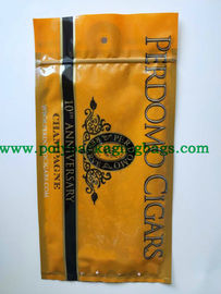 Zip Lock Hemp Humidified Tobacco Packaging Pouch กระเป๋าเดินทางพลาสติกห่อซิการ์ถุงบรรจุภัณฑ์ที่มีรูและ Window