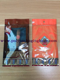 Ziplock ใสหน้าต่าง Tabacco กระเป๋า 72% ความชื้นซิปซิการ์ถุงบรรจุภัณฑ์กระเป๋า