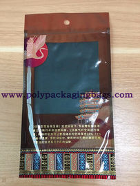 Ziplock ใสหน้าต่าง Tabacco กระเป๋า 72% ความชื้นซิปซิการ์ถุงบรรจุภัณฑ์กระเป๋า