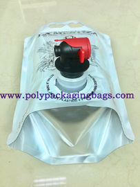 บรรจุภัณฑ์ของเหลวน้ำผลไม้ PE 1.5L ถุงตั้งพร้อมพวยกา/หัวจุก