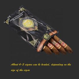 ถุงซิการ์ Humidor ท่องเที่ยวซิปที่ให้ความชุ่มชื้นผนึกบรรจุภัณฑ์ยาสูบถุงเก็บความชื้น
