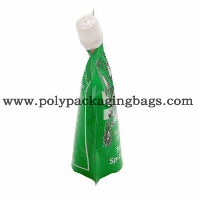 บรรจุของเหลว 120 ไมครอน VMPET Stand Up Pouch พร้อมถุงหัดดื่ม / Spouted Pouch