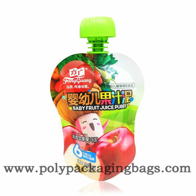 90ml Stand Up Pouch พร้อม Spout สำหรับน้ำผลไม้ ถุง Spouted Pouch สำหรับน้ำแอปเปิ้ล