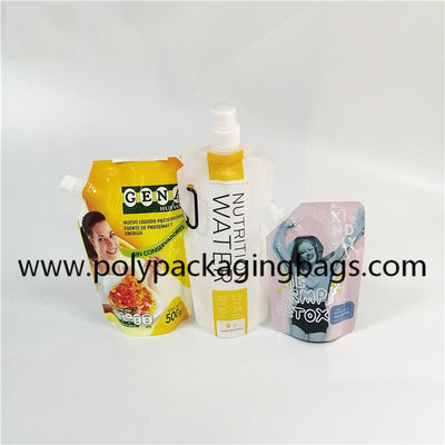 0.18 มม. อลูมิเนียมฟอยล์ Spouted Pouches ถุงบรรจุภัณฑ์พร้อมพวยสำหรับเครื่องดื่ม