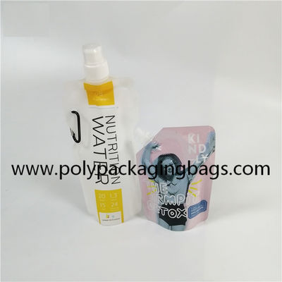 0.18 มม. อลูมิเนียมฟอยล์ Spouted Pouches ถุงบรรจุภัณฑ์พร้อมพวยสำหรับเครื่องดื่ม