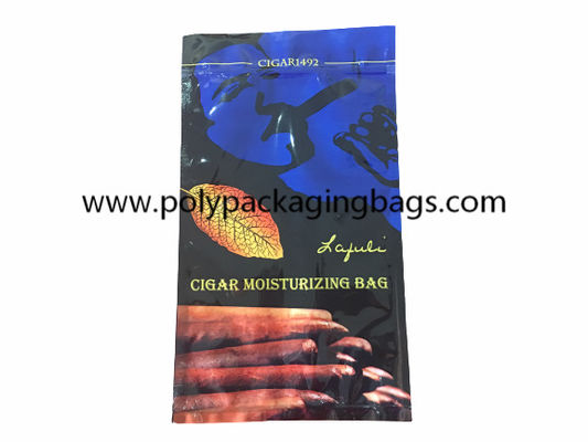 คลาสสิกซิการ์ให้ความชุ่มชื้นซิปถุงพลาสติกผสมซิการ์ Humidor พร้อมซิปล็อคด้านบน