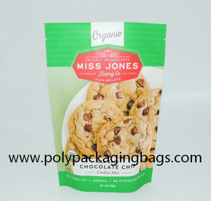 Moisture Proof Stand Up 50microns Foil Ziplock Bags For Snack