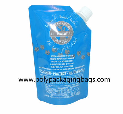 ผลิตภัณฑ์ดูแลเส้นผมพับได้ Essence Self Suction Nozzle Bag 500ml Stand Up Spout Pouch Bags