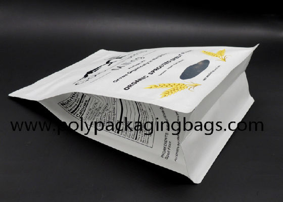 การพิมพ์กราเวียร์ถุง Ziplock พลาสติกเคลือบอลูมิเนียมฟอยล์แปดด้าน