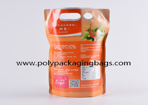 ย่อยสลายได้ทางชีวภาพ 3 ลิตร Double Bottom Stand Up Spout Pouch พร้อมหัวจุก