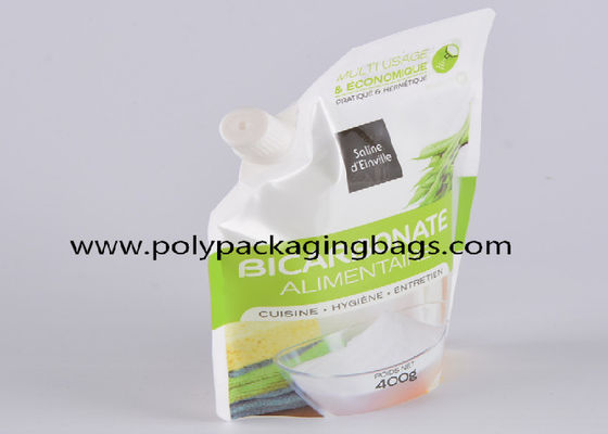 บรรจุภัณฑ์ Spouted Pouches อิสระสำหรับอุตสาหกรรมเครื่องดื่ม Stand Up Spout Pouch Bag