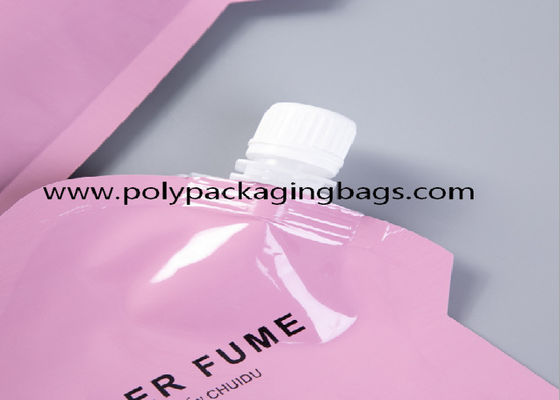 ถุงบรรจุภัณฑ์หัวดูดเครื่องดื่มการพิมพ์สีขนาด 1,000 มล. พร้อมพวยกา